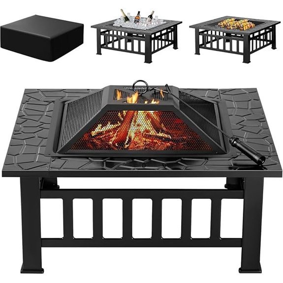 devoko 32 inch outdoor fire pit