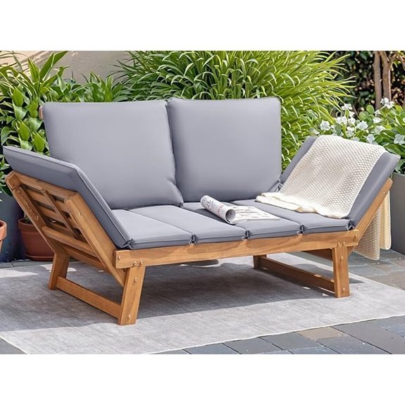 devoko acacia wood couch
