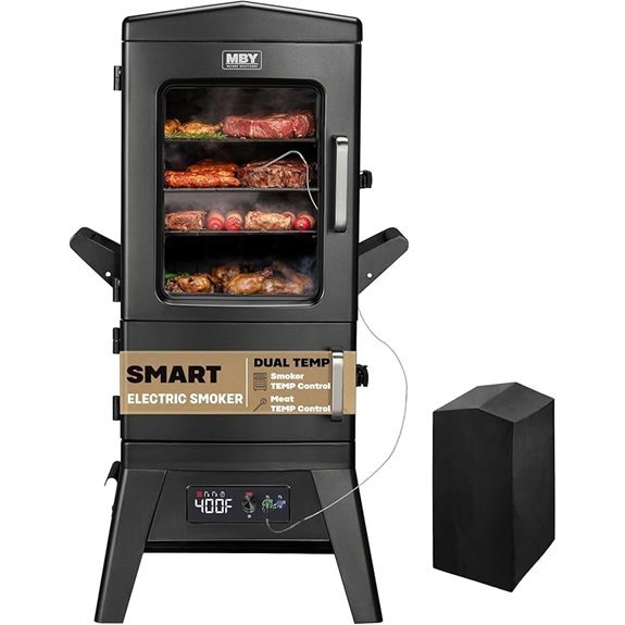 digital electric smoker with probe