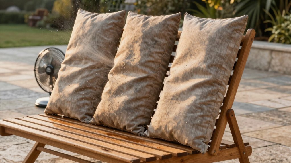 dry cushions prevent mildew buildup