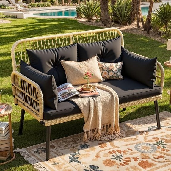 dwvo outdoor wicker loveseat
