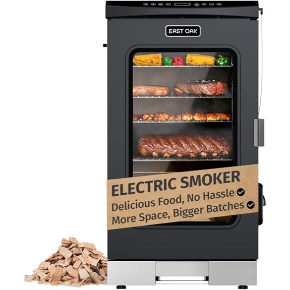 east oak 30 electric smoker with probe