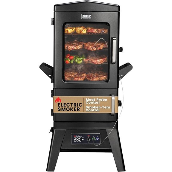 electric smoker with led display