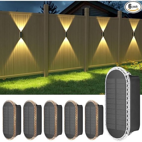 ellasay solar fence lights