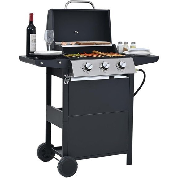 endark 3 burner propane grill