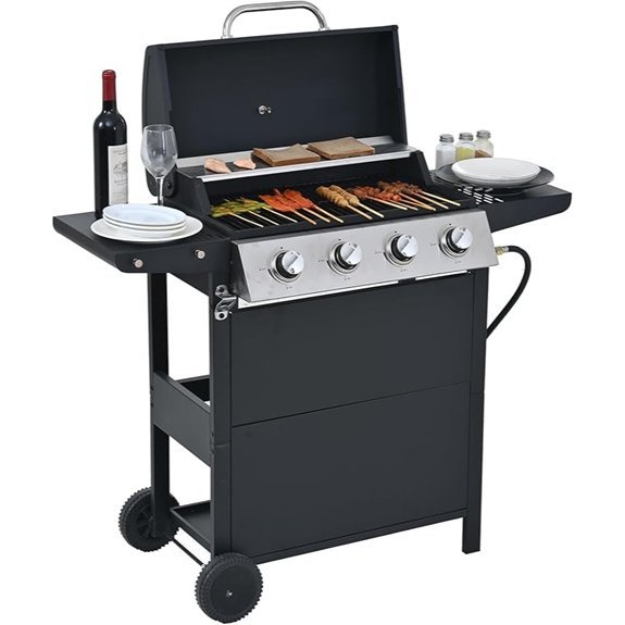 endark 4 burner portable grill