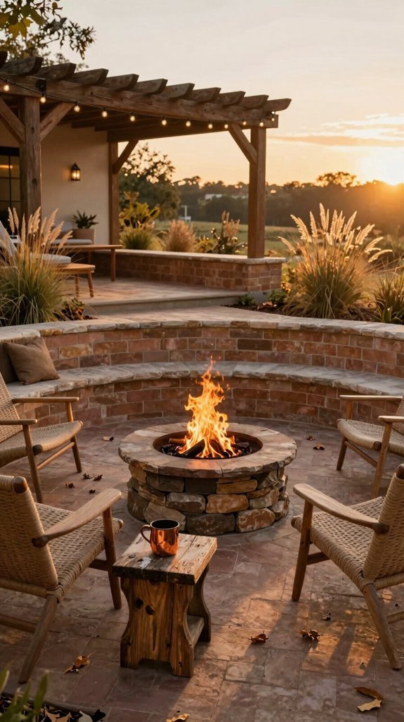 fire pit patio year round gathering