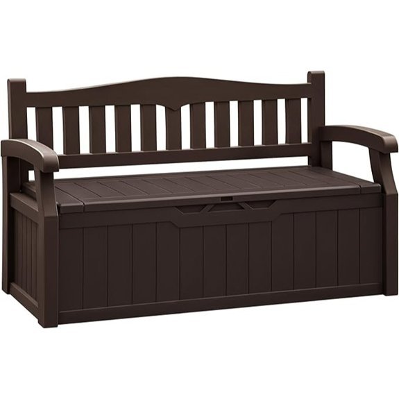 flamaker 80 gallon brown bench
