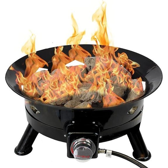 flame king smokeless fire pit