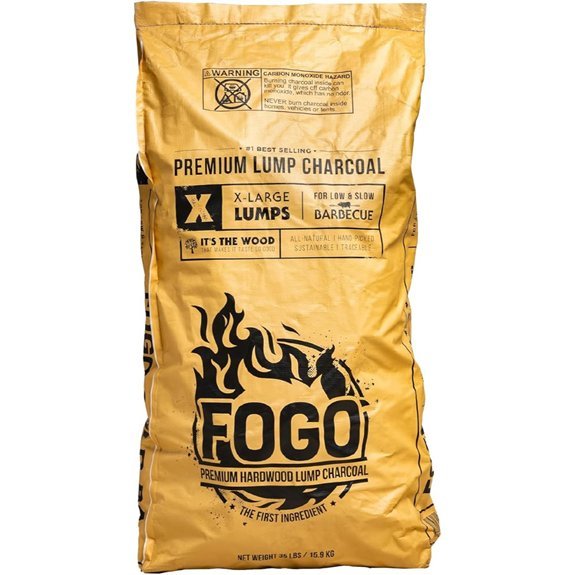 fogo premium hardwood lump charcoal
