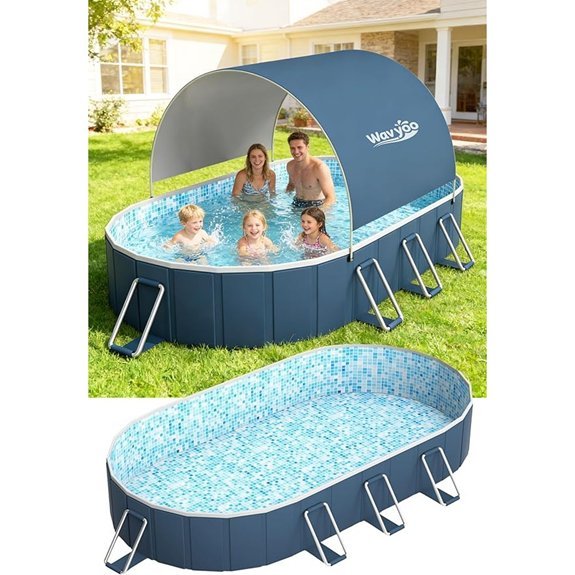 foldable 10ft non inflatable pool