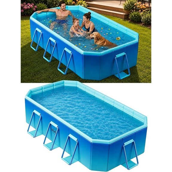foldable non inflatable pool dimensions