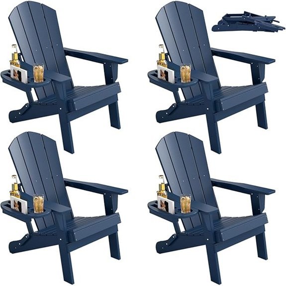 foowin dark blue adirondack chairs