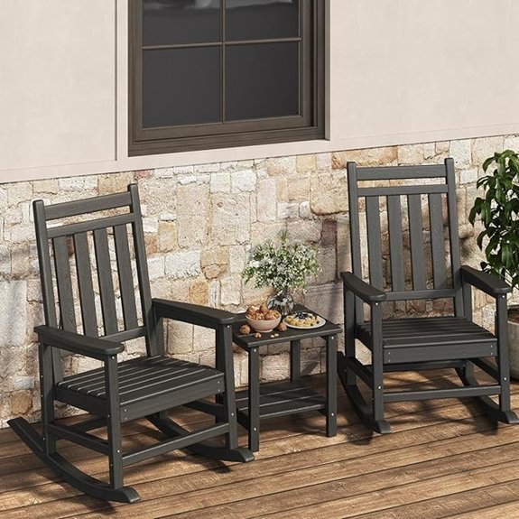 garvee hdpe rocking chair set