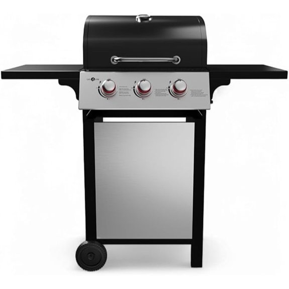 gasone 3 burner grill stainless