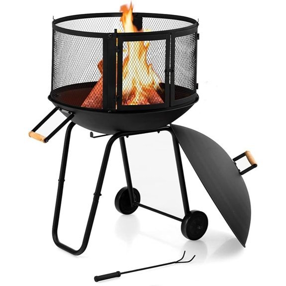 giantex 28 inch portable fire pit