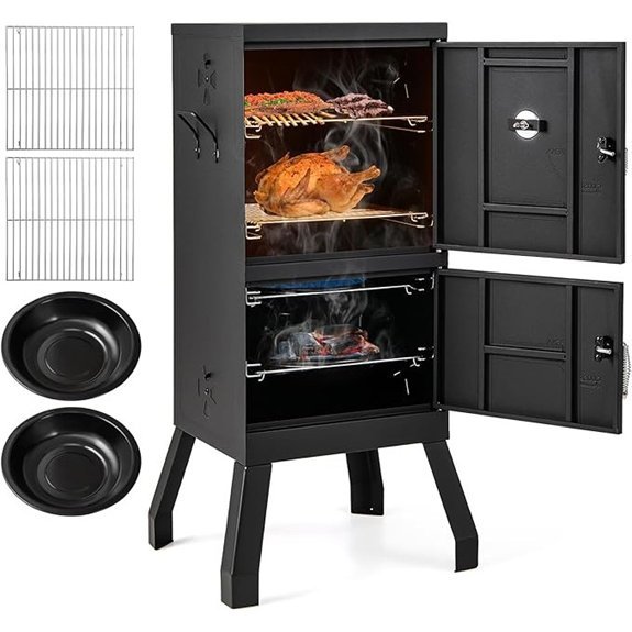 giantex vertical charcoal smoker