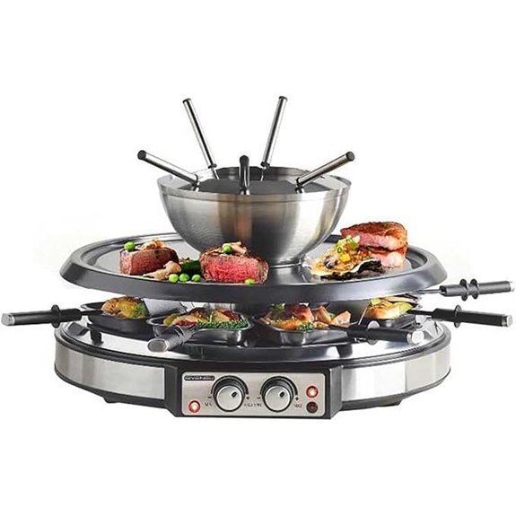giveneu 2 in 1 fondue pot