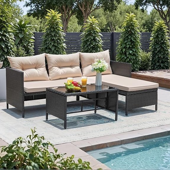 greesum wicker patio set