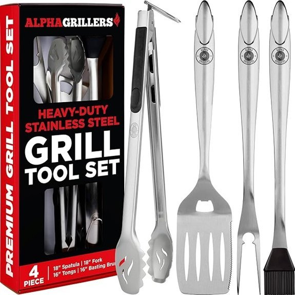 grilling tools set with spatula