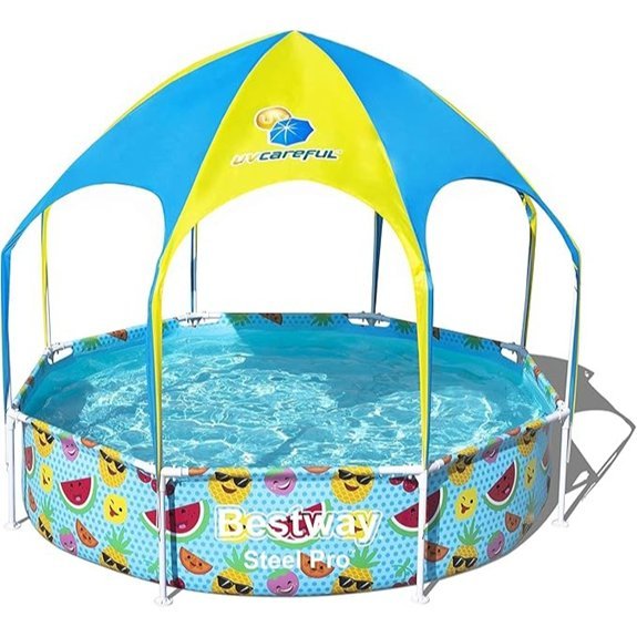 h2ogo 8 foot canopy pool