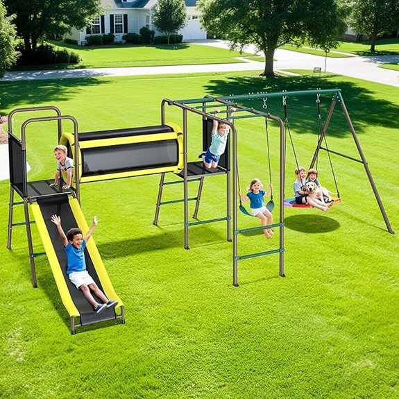 hapfan 5 in 1 swing set