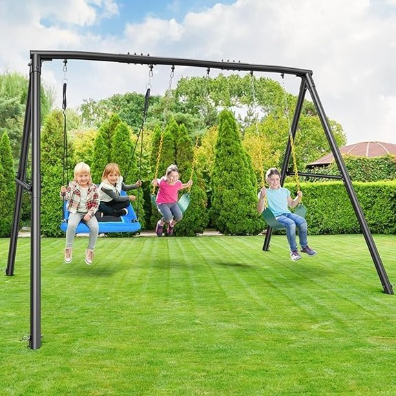 hapfan 600lbs heavy duty swing set