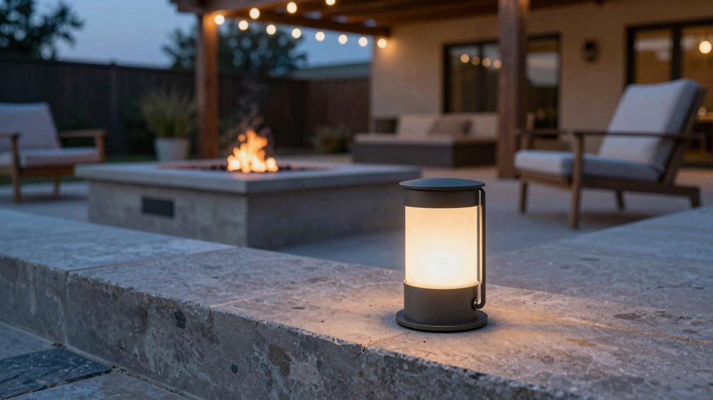 hardscape lighting suggests outdoor illumination ideas