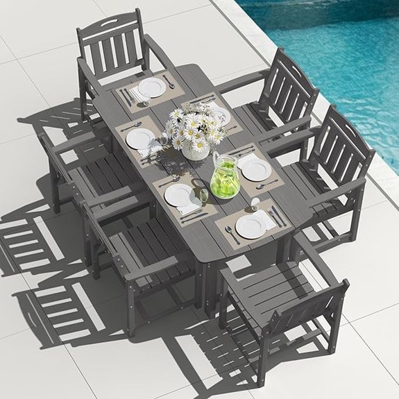 hdpe outdoor dining set
