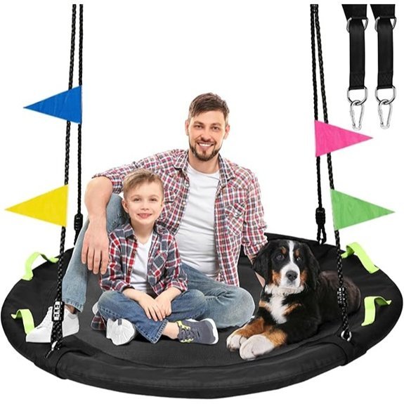 heyzoo 48 tree swing 900lbs capacity black