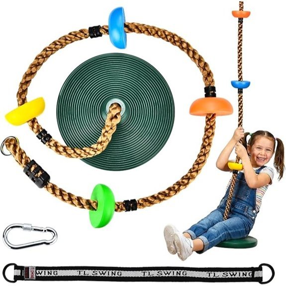 heyzoo kids tree swing with rope