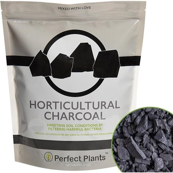 horticultural charcoal cleans containers