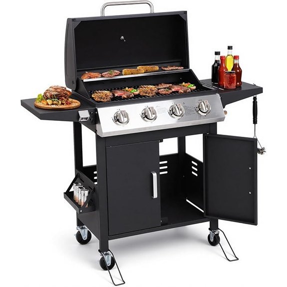 hugrove 4 burner propane grill