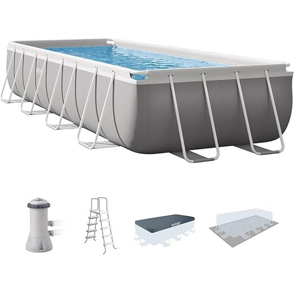 in tex prism rectangular pool set