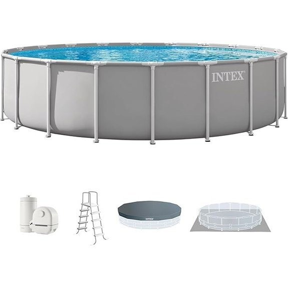 intex 20 ft prism frame pool set