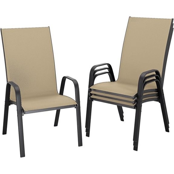 jearey beige patio chairs 4