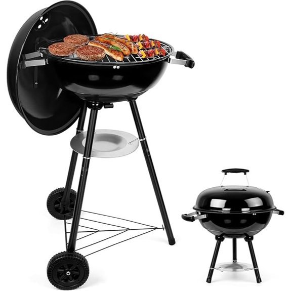 joyfair 18 portable grill wheels
