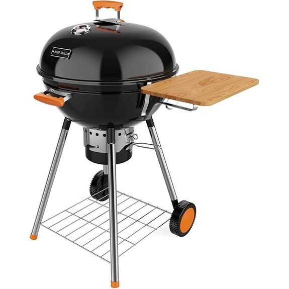 keyo grill 22 5 inch portable