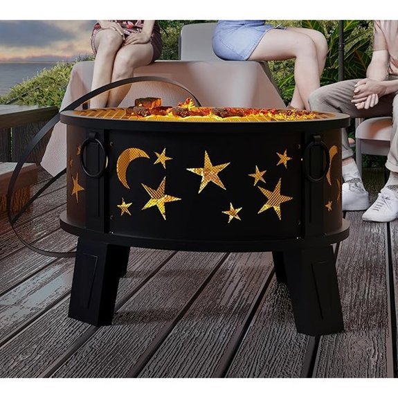 kingson 26 outdoor fire pit