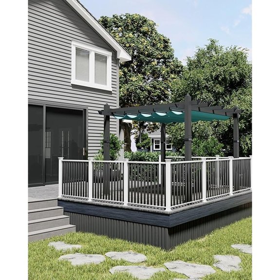 kybolt 10x10 pergola canopy