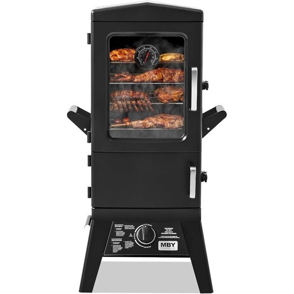 large vertical propane smoker grill