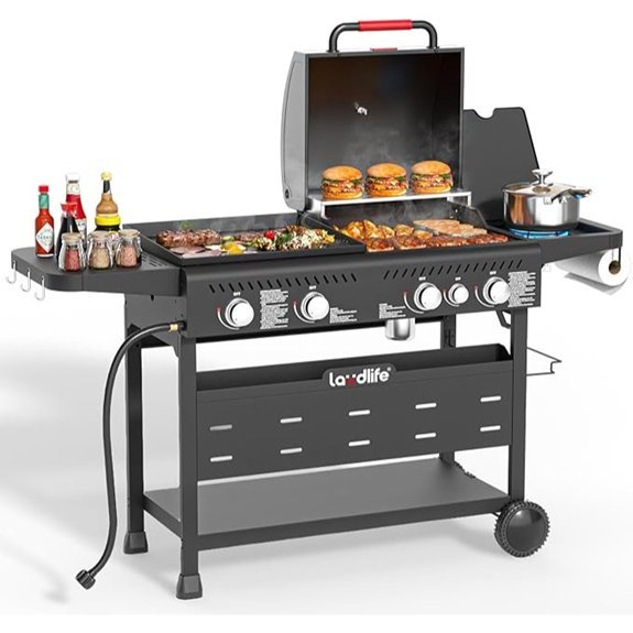 laudlife 5 burner grill combo