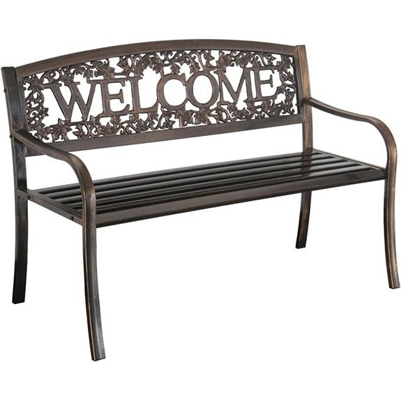 leigh country metal bench