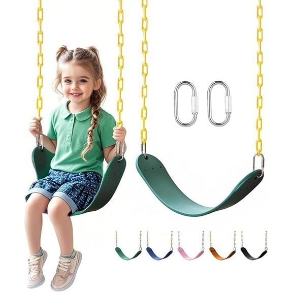 little dove swing seat green