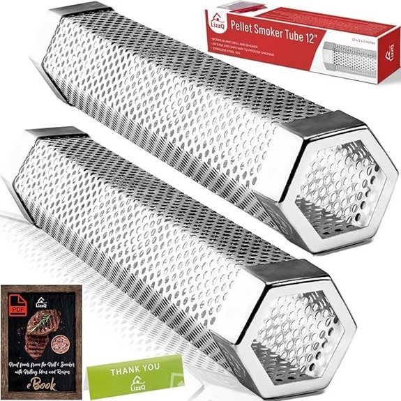 lizzq pellet smoker tubes 2 pack