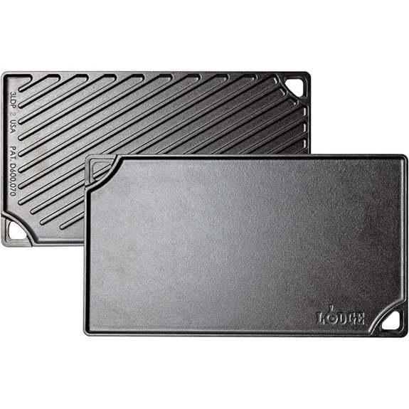 lodge reversible cast iron grill griddle