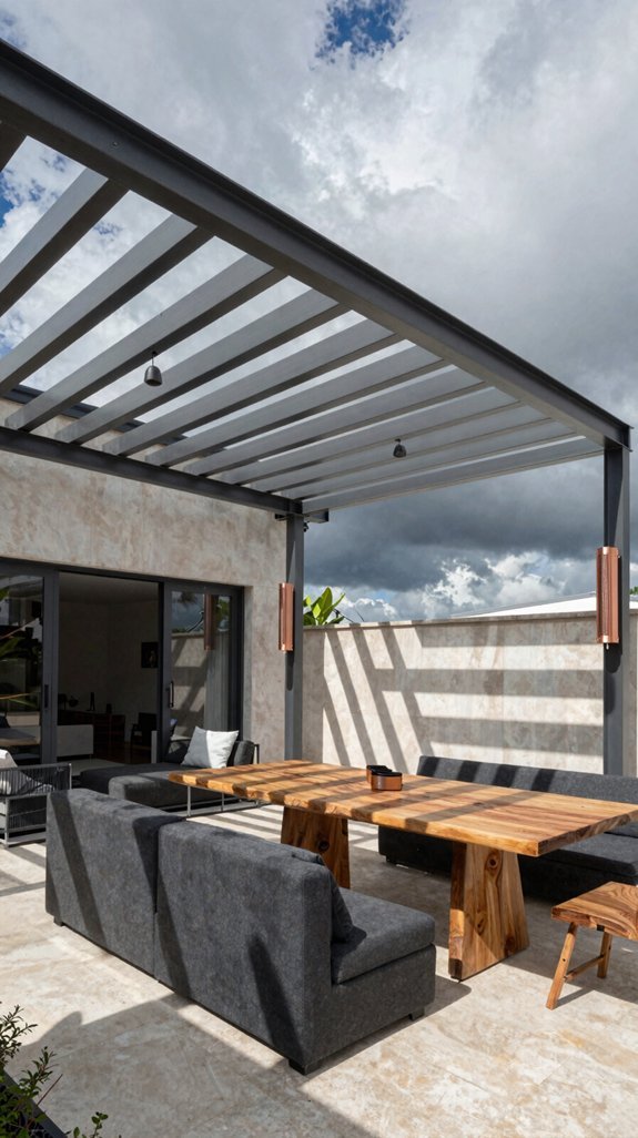 louvered roof for year round comfort