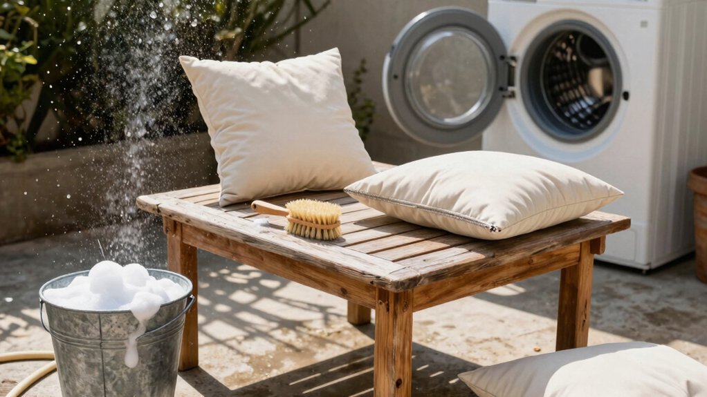 machine wash or hand wash cushions