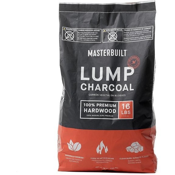 masterbuilt lump charcoal 16lb premium
