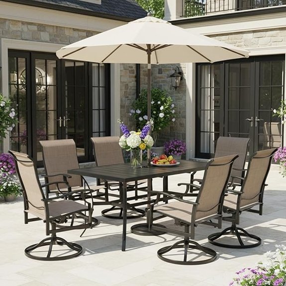 mellcom 7 piece patio set